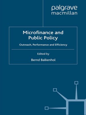 cover image of Microfinance and Public Policy